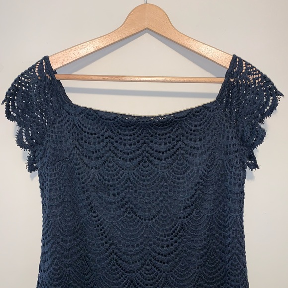 Lilly Pulitzer | Jade Lace Off the Shoulder Dress - Picture 5 of 10